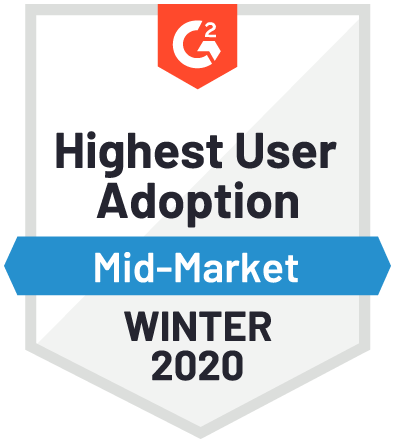 Highest User Adoption Mid Market Winter 2020