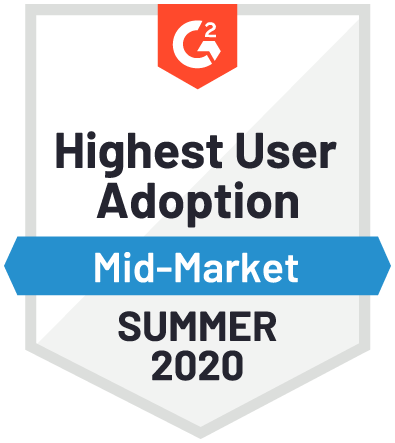 Highest User Adoption Mid-Market Summer 2020 Highest User Adoption Mid-Market Summer 2020